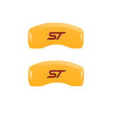 MGP 4 Caliper Covers Engraved Front & Rear ST Black finish silver ch - 10236SSTOBK