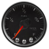 Autometer Spek-Pro Gauge Fuel Level 2 1/16in 0-270 Programmable Blk/Blk - P31232