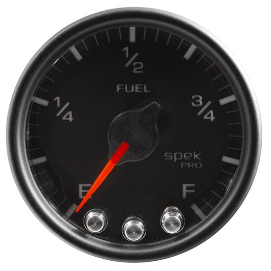 Autometer Spek-Pro Gauge Fuel Level 2 1/16in 0-270 Programmable Blk/Blk - P31232