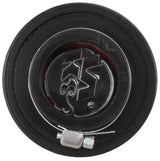 K&N 1.5in Flange ID x 3in OD x 2.5in H Chrome Finish Rubber Base Crankcase Vent Filter - 62-1460