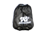 K&N Drycharger Round Tapered Air Filter Wrap - Black 5.125in Base ID x 3.5in Top ID x 6in H - RC-4160DK