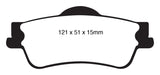 EBC 11+ Chevrolet Caprice 3.6 Redstuff Rear Brake Pads - DP31834C