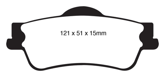 EBC 11+ Chevrolet Caprice 3.6 Redstuff Rear Brake Pads - DP31834C