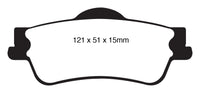 EBC 11+ Chevrolet Caprice 3.6 Yellowstuff Rear Brake Pads - DP41834R