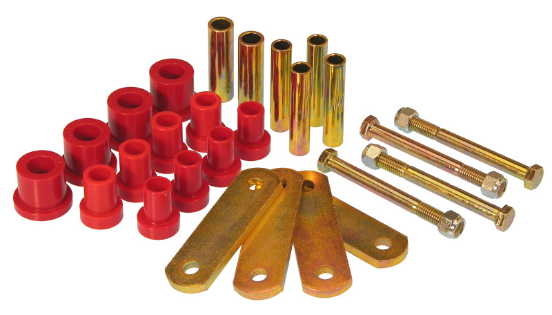 Prothane Chrysler SS Conv HD Spring & Shackles Bushings - Red - 4-1018