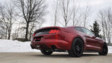 Corsa 2015 Ford Mustang GT 5.0 3in Cat Back Exhaust, Black Dual 4.5in Tip (Xtreme) - 14328BLK