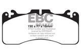 EBC 09+ Lexus LS460 4.6 Sport Greenstuff Front Brake Pads - DP21867