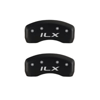 MGP 4 Caliper Covers Engraved Front Acura Engraved Rear ILX Red finish silver ch - 39012SILXRD