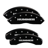 MGP 4 Caliper Covers Engraved Front & Rear MGP Black finish silver ch - 49002SMGPBK