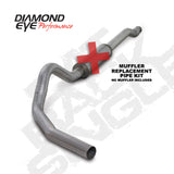 Diamond Eye KIT 4in CB MFLR RPLCMENT PIPE SGL AL: 03-07 FORD 6.0L F250/F350 - K4338A-RP