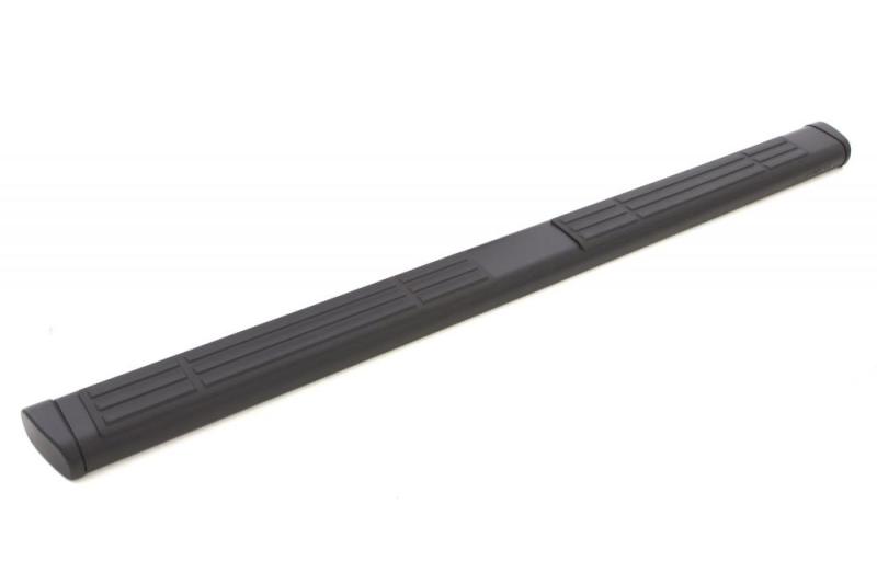Lund 07-17 Chevy Silverado 1500 Ext. Cab 6in. Oval Straight Black Nerf Bars - Black - 22268068