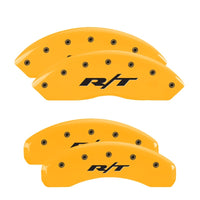 MGP 4 Caliper Covers Engraved Front & Rear RT Yellow finish black ch - 12200SRT1YL