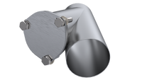 QTP 4in Weld-On QTEC Exhaust Cutout Y-Pipe - 10400