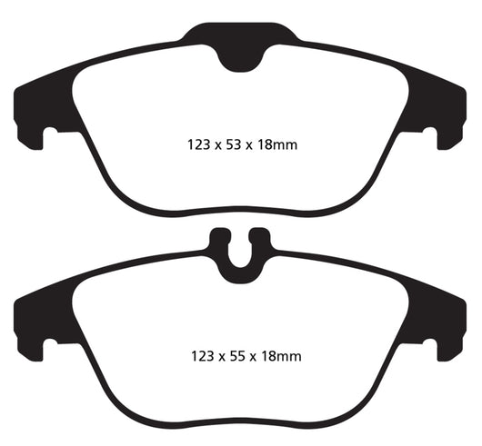 EBC 13-16 Mercedes-Benz GLK250 2.1 Twin TD Redstuff Rear Brake Pads - DP32012C
