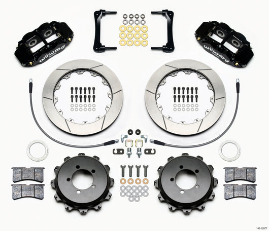 Wilwood Narrow Superlite 4R Rear Kit 12.88in 2008-2012 Subaru WRX w/Lines - 140-12877