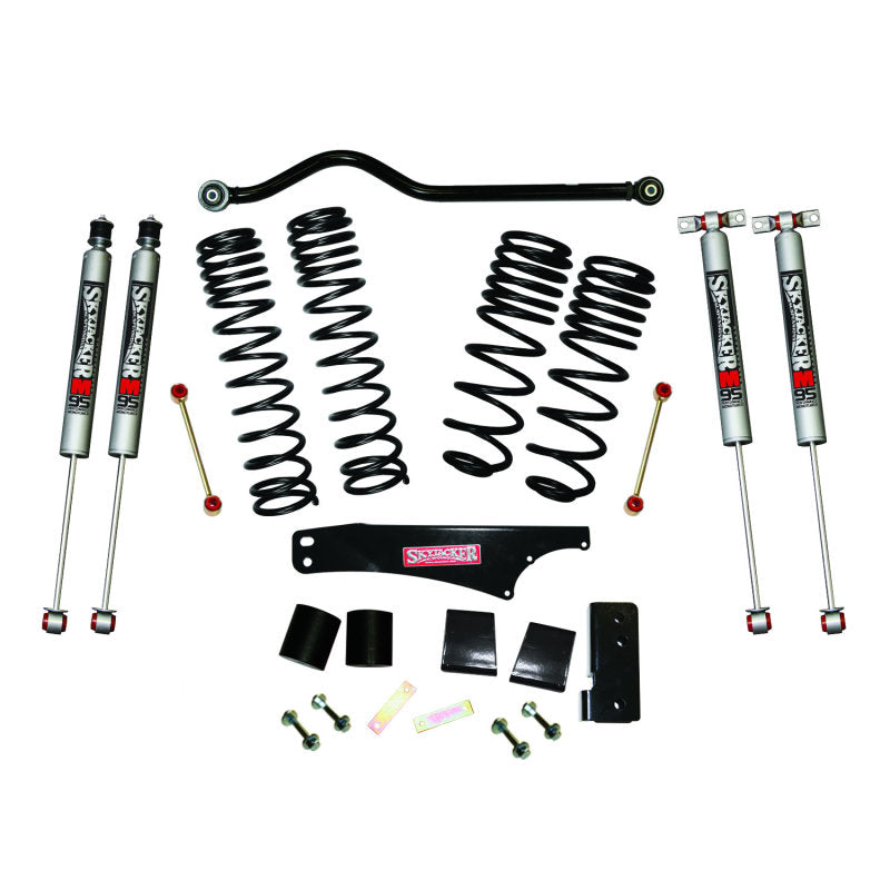 Skyjacker Long Travel 3.5in-4in Lift Kit w/M95 Monotube Shocks 07-18 Jeep Wrangler JK 2 Door 4WD - JK35BPMLT