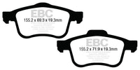 EBC 13+ Fiat 500L 1.4 Turbo Redstuff Front Brake Pads - DP33026C