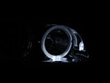 ANZO 2000-2001 Toyota Camry Crystal Headlights w/ Halo Chrome - 121124