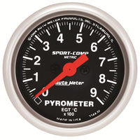 Autometer Sport-Comp 52.4mm 0-900 Deg C Electronic Pyrometer Gauge - 3344-M