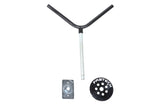 Fabtech Universal Spare Tire Flat Mount - Black - FTT10001BK