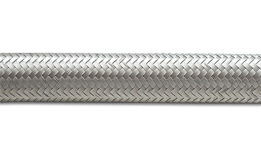 Vibrant -4 AN SS Braided Flex Hose (5 foot roll) - 11934
