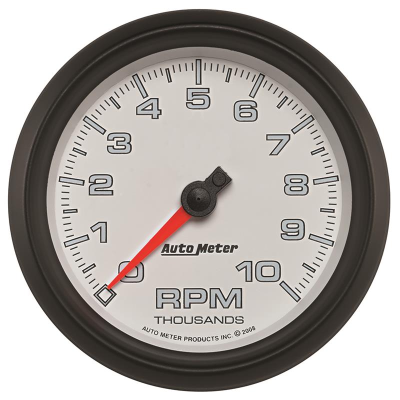 Autometer Pro-Cycle Gauge Tachometer 3 3/8in 10K Rpm White - 19598