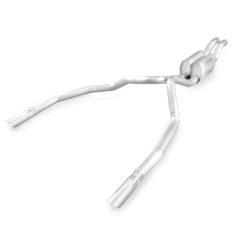 Stainless Works 2010-14 Ford Raptor 3in Exhaust Chambered Mufflers Under Bumper Exit - FTR10CBUB