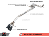 AWE Tuning Mk6 GLI 2.0T - Mk6 Jetta 1.8T Track Edition Exhaust - Diamond Black Tips - 3020-23028