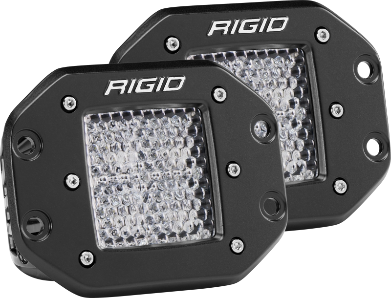 Rigid Industries Dually - Flush Mount - 60 Deg. Lens - Set of 2 - 212513