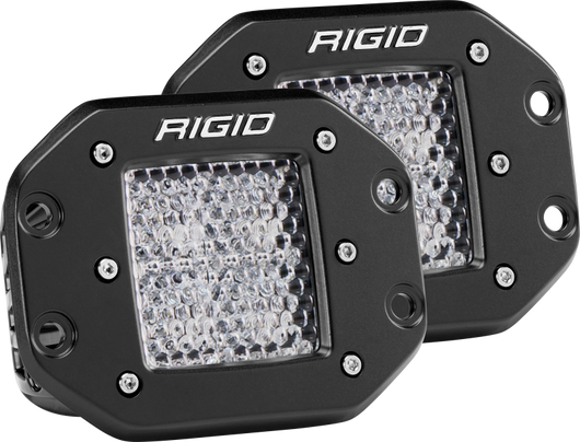 Rigid Industries Dually - Flush Mount - 60 Deg. Lens - Set of 2 - 212513