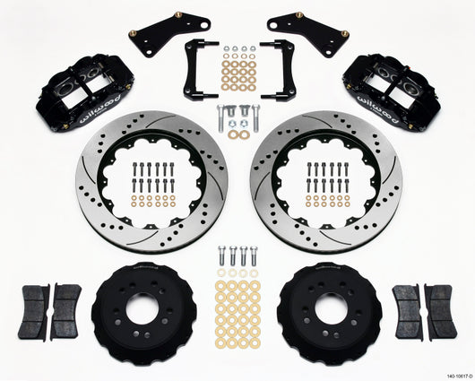 Wilwood Narrow Superlite 6R Front Hat Kit 14.00in Drilled 65-82 Corvette C2/C3 - 140-10617-D