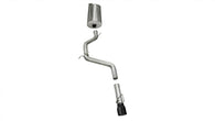 Corsa 05-09 Jeep Grand Cherokee Factory Hitch 5.7L V8 Black Sport Cat-Back Exhaust - 14452BLK