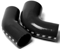 Turbosmart Hose 45 Deg Reducer Elbow 2.00-3.00 - Black - TS-HRE42030-BK