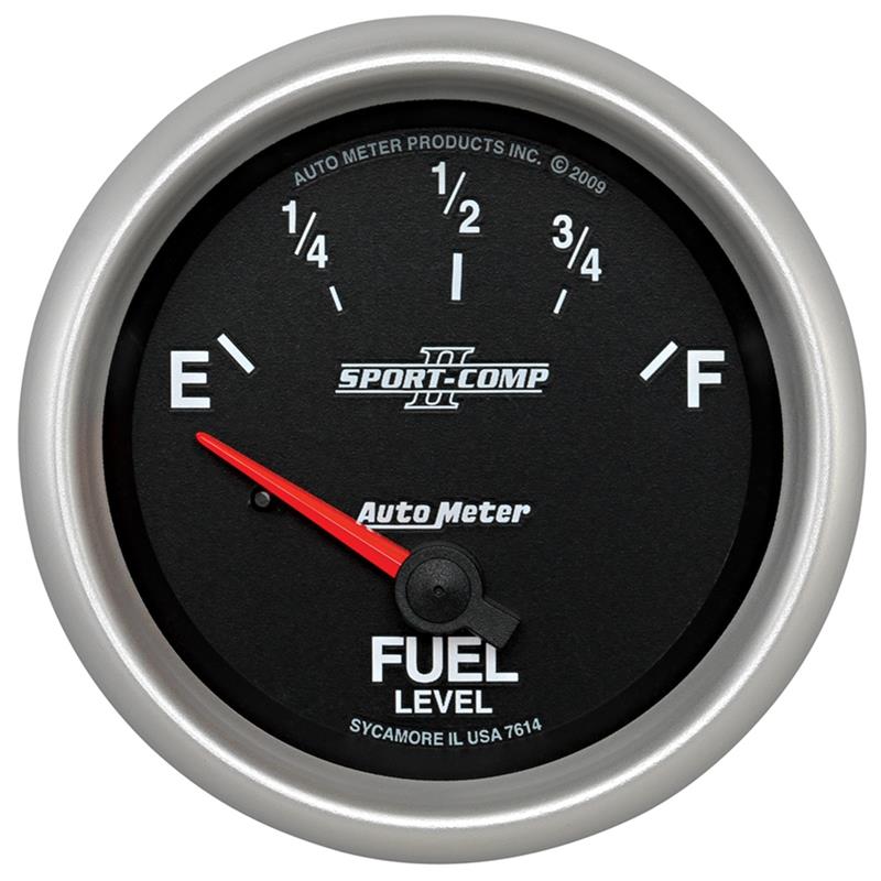 Autometer Sport-Comp II 2-5/8in Short Sweep Electronic 0-90ohms Fuel Level Gauge - 7614