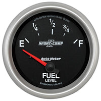 Autometer Sport-Comp II 2-5/8in Short Sweep Electronic 0-90ohms Fuel Level Gauge - 7614