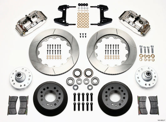 Wilwood Narrow Superlite 6R Front Hub Kit 14.00in Polished 74-80 Pinto/Mustang II Disc Spindle only - 140-9802-P