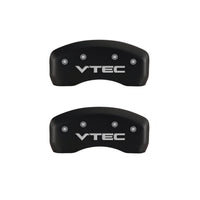 MGP 4 Caliper Covers Engraved Front & Rear Vtech Red finish silver ch - 20103SVTCRD