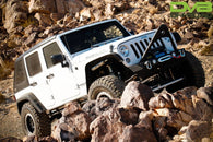 DV8 Offroad 07-18 Jeep Wrangler JK 2 Piece Fast Back Hard Top 4 Door - Black - HT07FB42