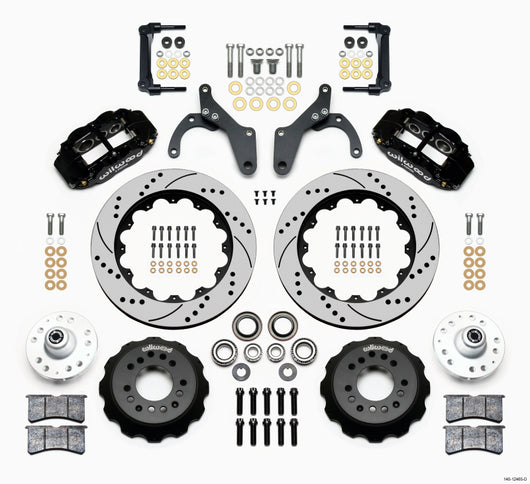 Wilwood Narrow Superlite 6R Front Hub Kit 14.00in Drilled 59-64 Chevy Impala / 63-64 Corvette - 140-12465-D