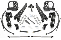 Fabtech 11-16 Ford F250/350 4WD 8in Radius Arm System w/DL Shocks 4.0 Coilovers & Rear DL Shocks - K2143DL