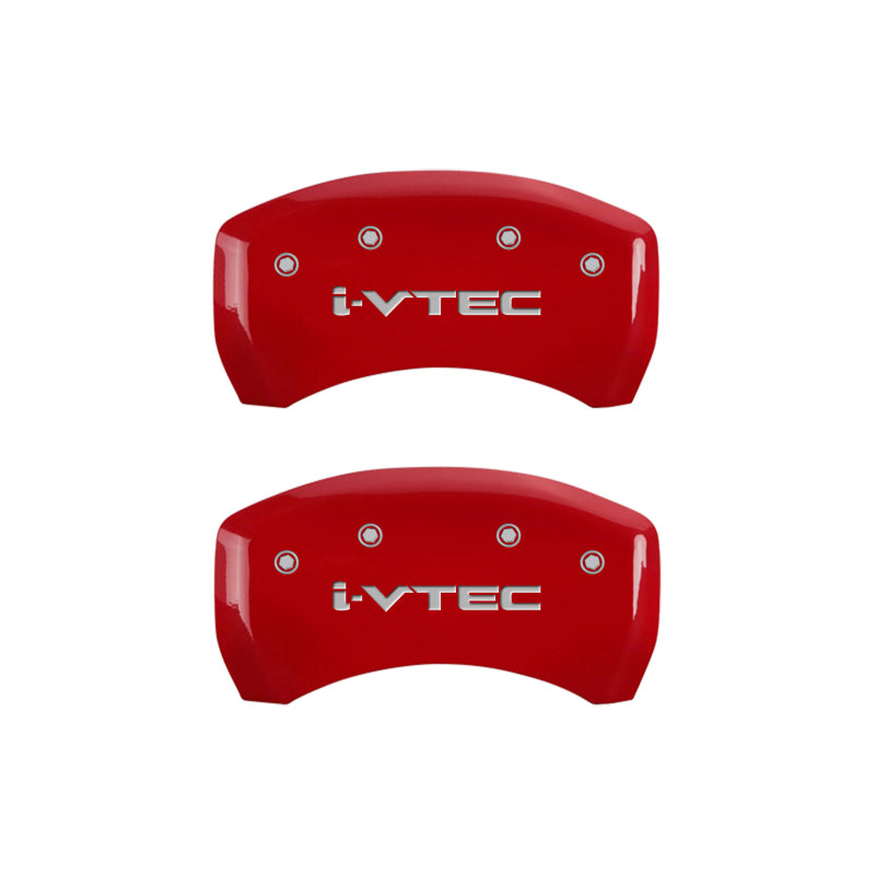 MGP 4 Caliper Covers Engraved Front & Rear i-Vtec Yellow finish black ch - 39014SIVTYL