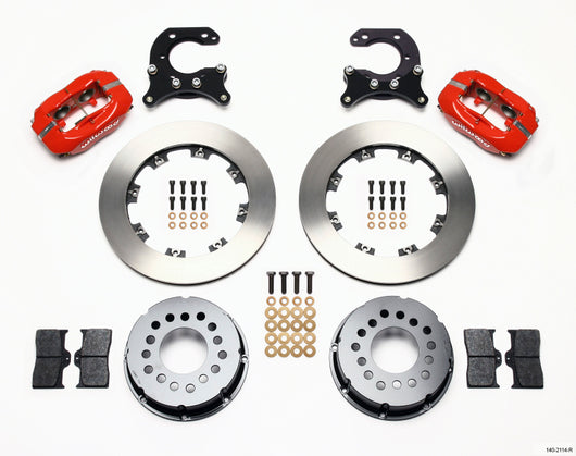 Wilwood Forged Dynalite P/S Rear Kit Red Big Ford 2.54in Offset - 140-2114-R