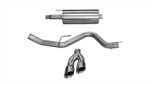 Corsa 2015 Ford F-150 5.0L V8 (Super Crew Cab) Polished Sport Single Side Dual 4in Tips CB Exhaust - 14837