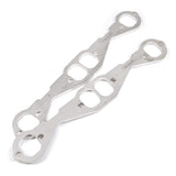 Stainless Works Small Block Chevy Squared Oval Port Header 304SS Exhaust Flanges 1-7/8in Primaries - HFSBCSQ1875