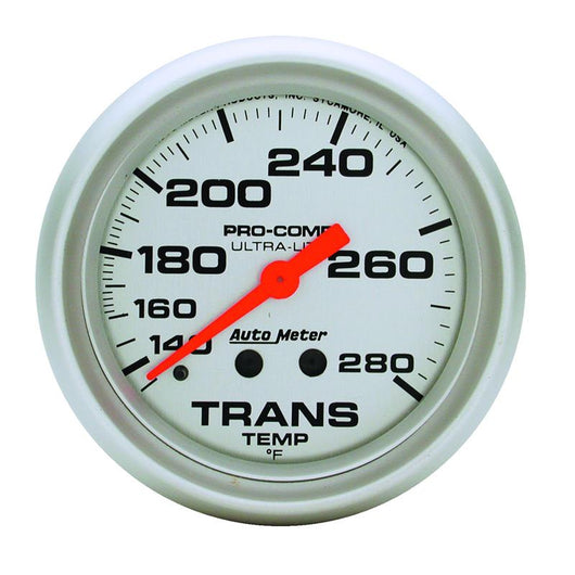 Autometer Ultra-Lite 66.7mm Mechanical 140-280 Degree F Transmission Temperature Gauge - 4451