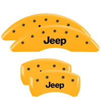 MGP 4 Caliper Covers Engraved Front & Rear MGP Yellow finish black ch - 42003SMGPYL