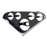 Autometer 55-59 Chevy Trucks 5-Gauge Dash Panel (Fits one 3-3/8in Tach/Speedo four 2-1/16in Gauges) - 2208