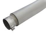 aFe LARGE BORE HD 5in DPF-Back SS Exhaust w/ Black Tip 2016 Nissan Titan 5.0L V8 (td) CC SB - 49-46112-B
