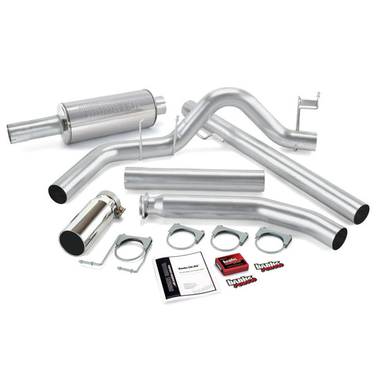 Banks Power 98-00 Dodge 5.9L Std Cab Git-Kit - SS Single Exhaust w/ Chrome Tip - 49357