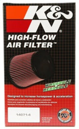 K&N Universal Clamp-On Air Filter 2-3/4in Flange 3-1/2in T 8-1/4in Height - RC-5291